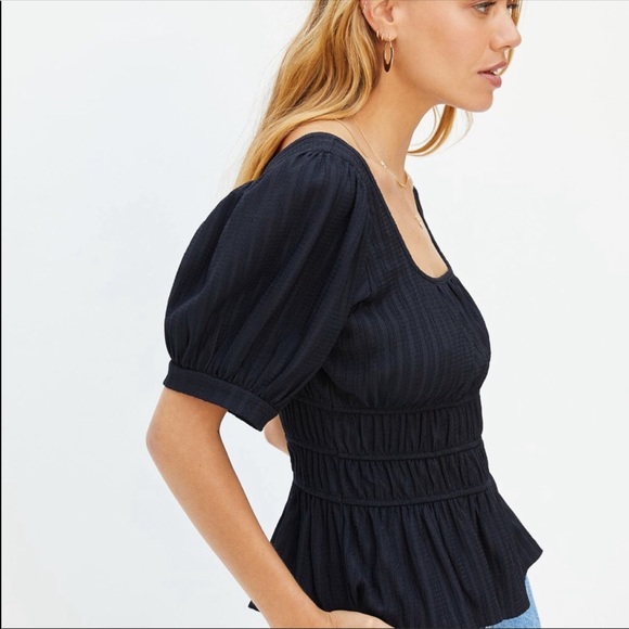 Anthro Puff-Sleeved Romantic Top - Picture 5 of 14